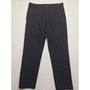 LULULEMON Commission Pant Men 33 (34x30) Black Classic Fit Stretch Chino All Day
